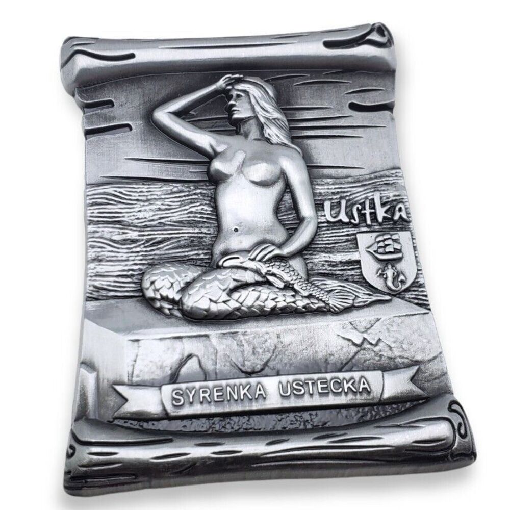 Ustka Poland Fridge Refrigerator Magnet Souvenir Mermaid of the Earth Syrenka 3d